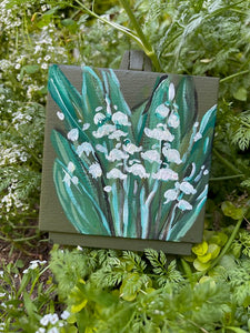 Birth Month Flower Painting- May Lily of the Valley