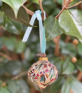 Hand Painted Ornament by Melanie - Pine